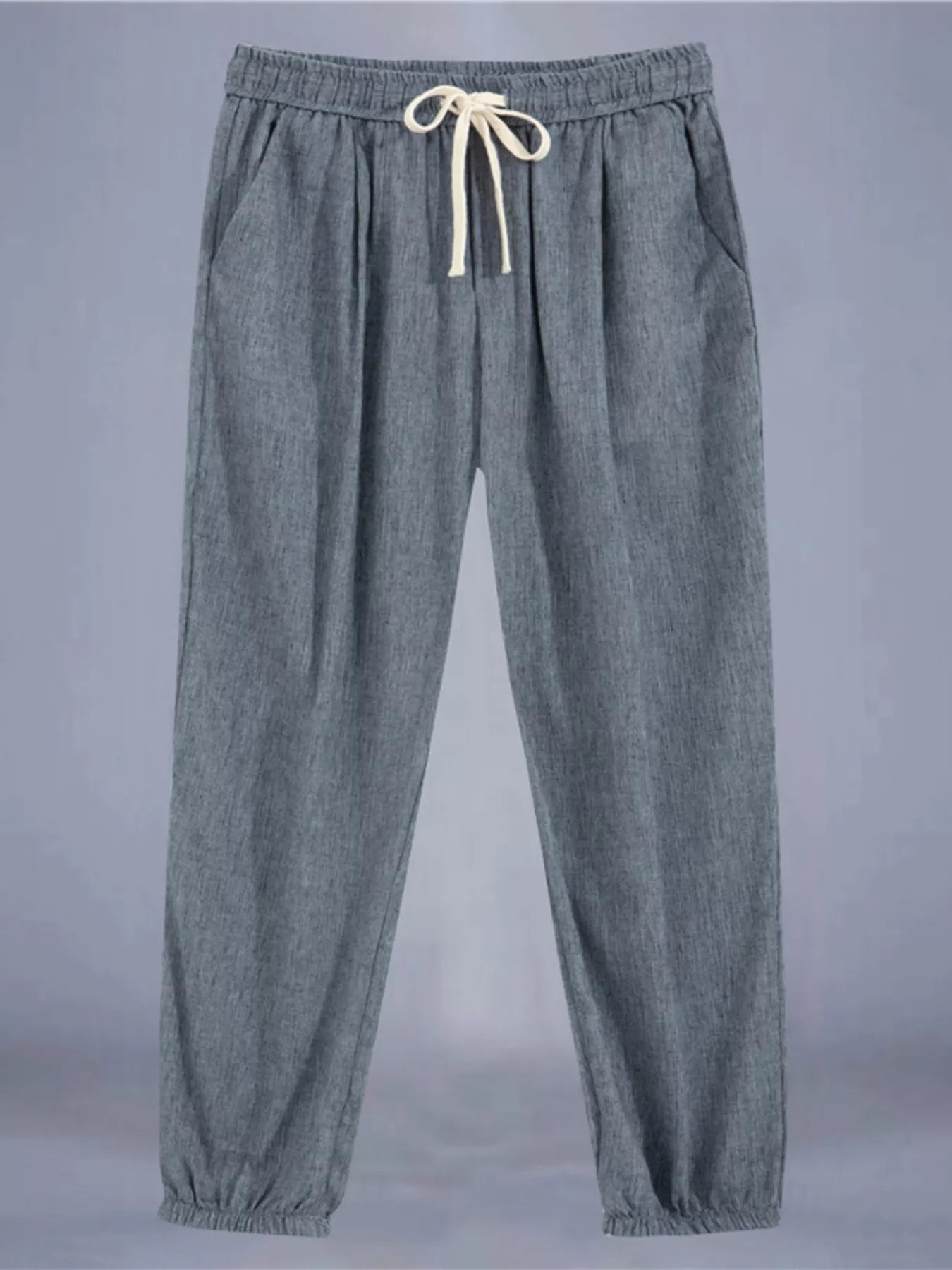 Men's Plus Size Drawstring Loose Fit Pants