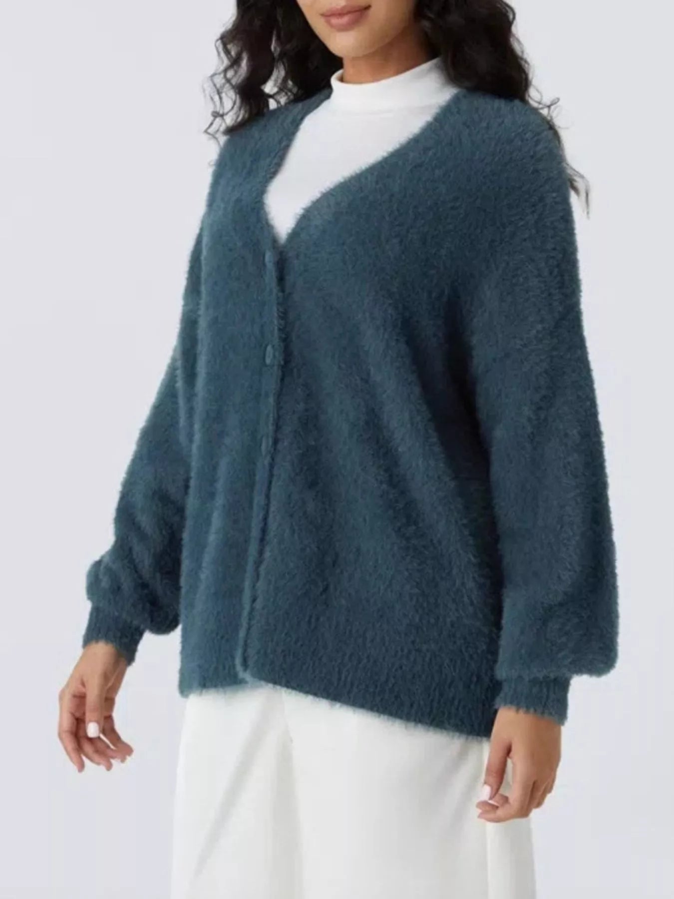 Cozy Knit Button-Down Cardigan