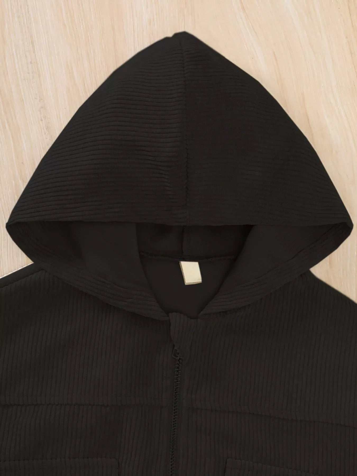Children's Casual Corduroy Hooded Jacket