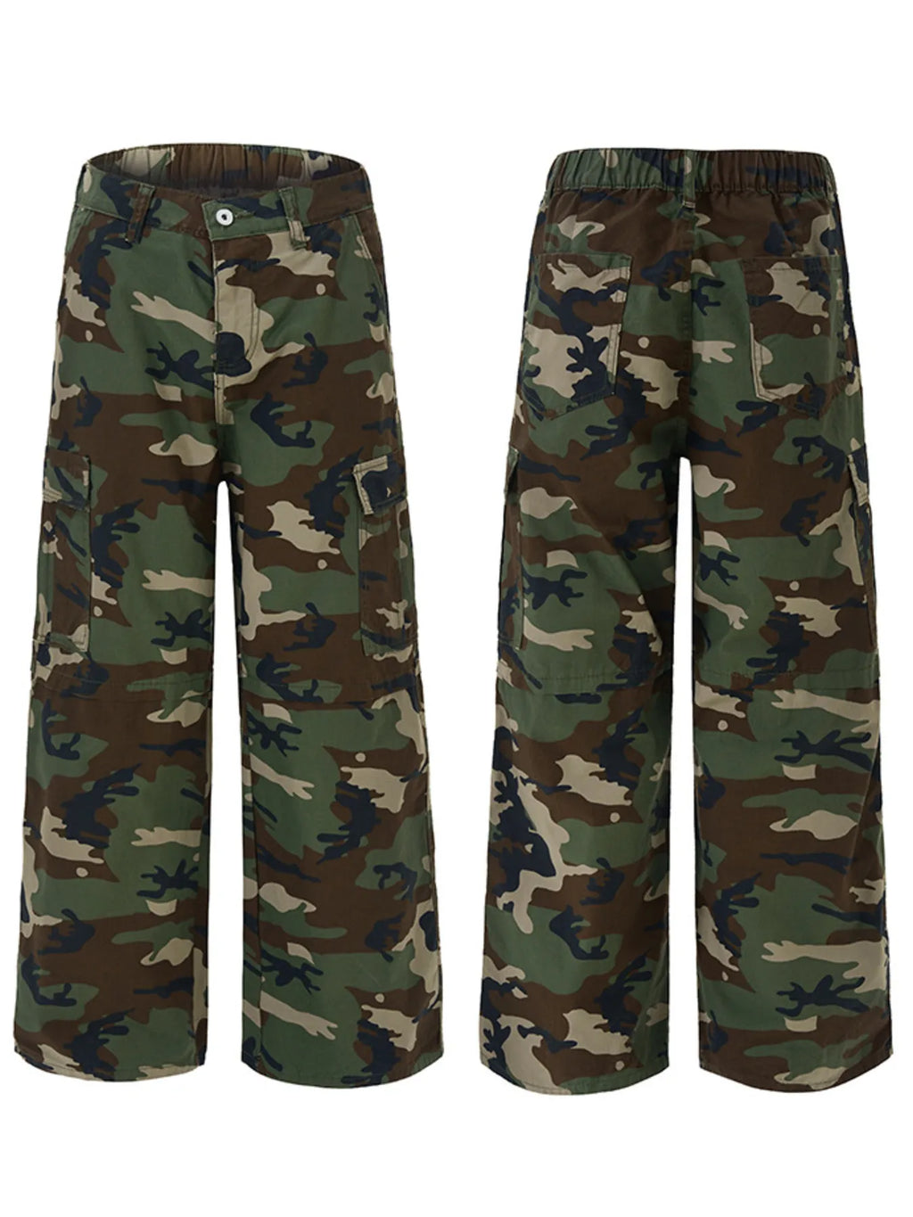 Men's Loose Fit Camouflage Cargo Pants