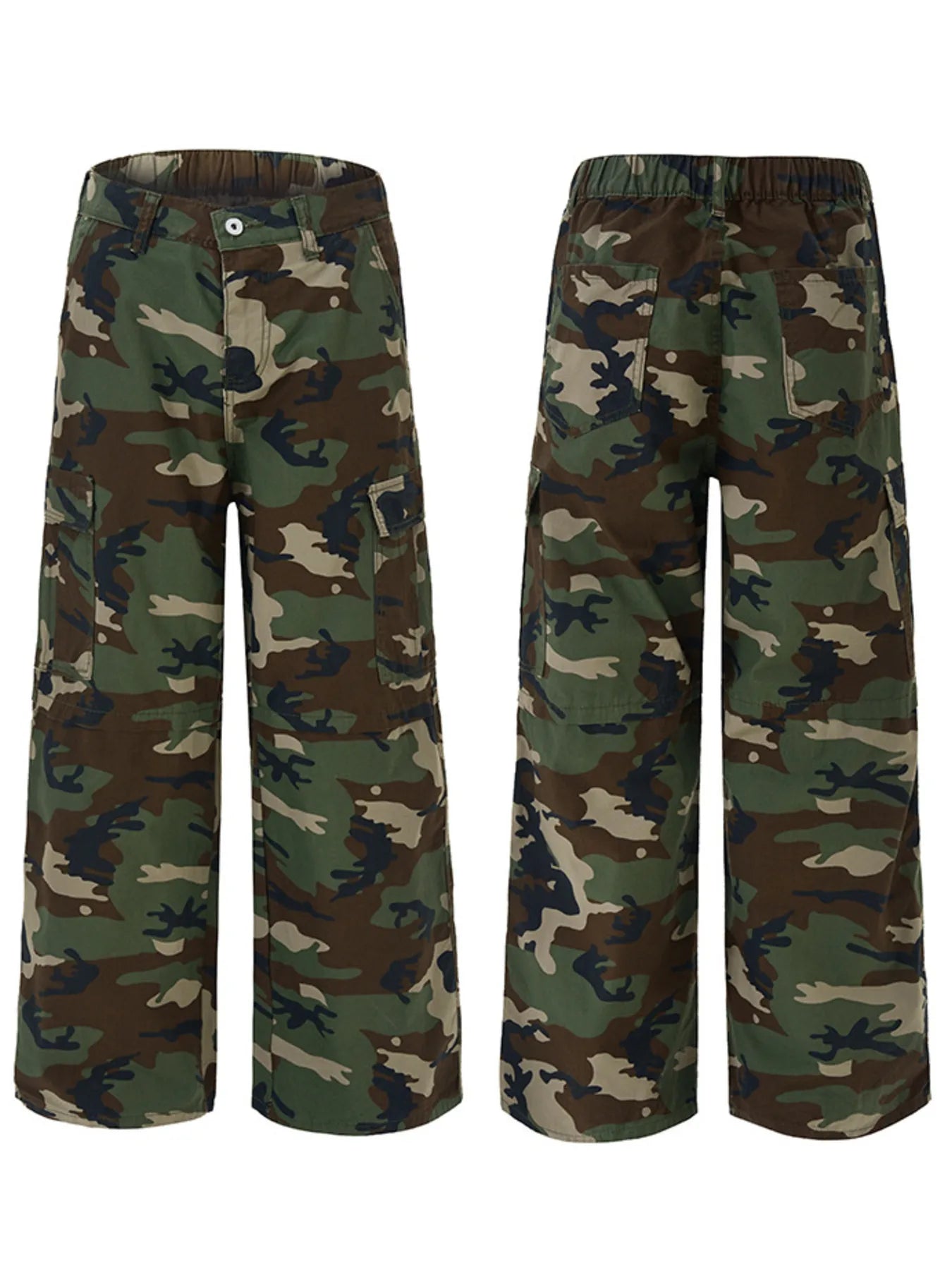 Men's Loose Fit Camouflage Cargo Pants