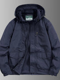 Men's Plus Size Waterproof Hooded Outdoor Jacket