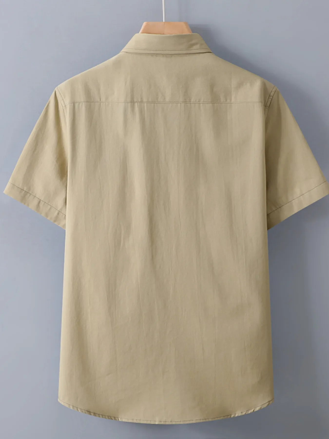 Men's Plus Size Button Up Short Sleeve Shirt