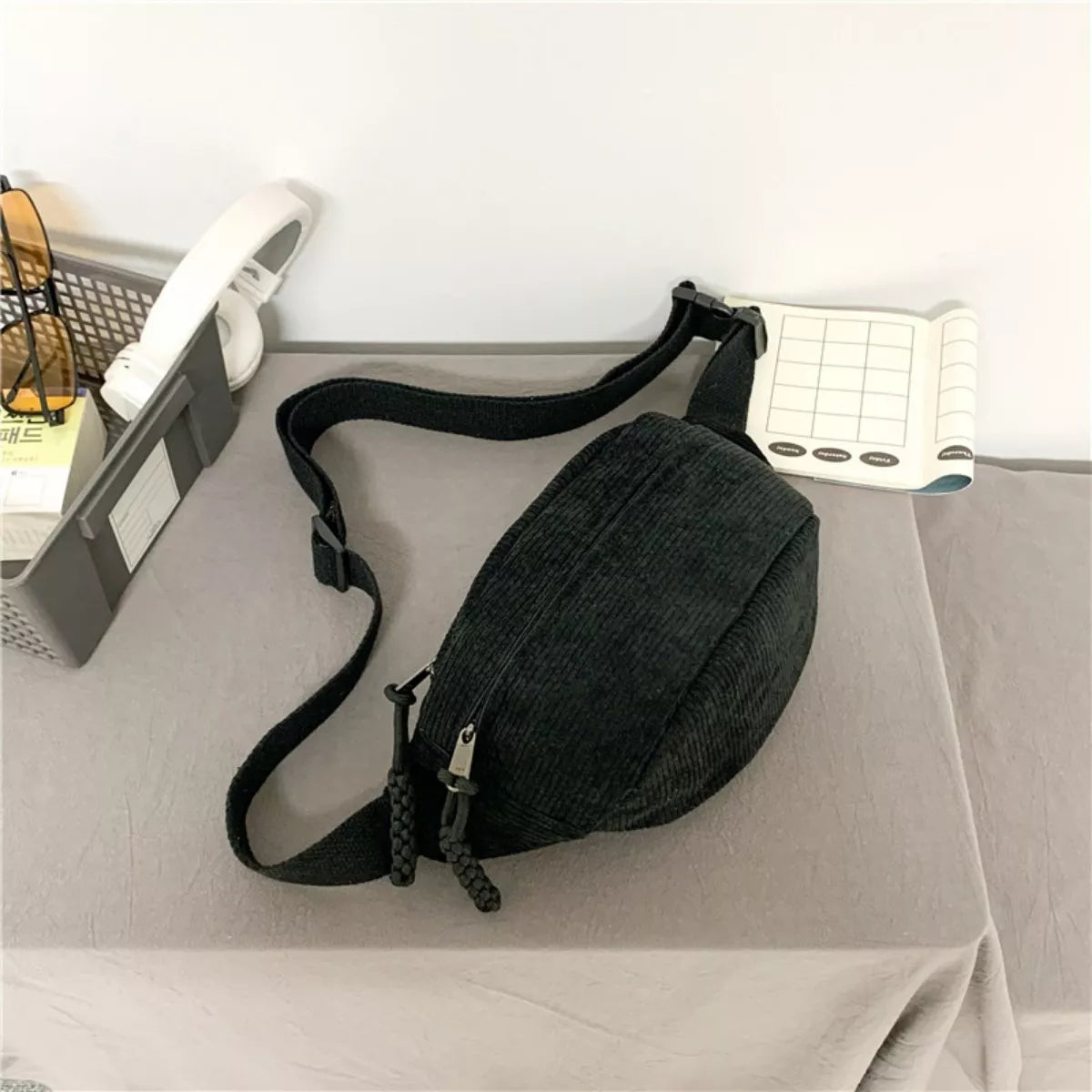 Corduroy Casual Sling Bag
