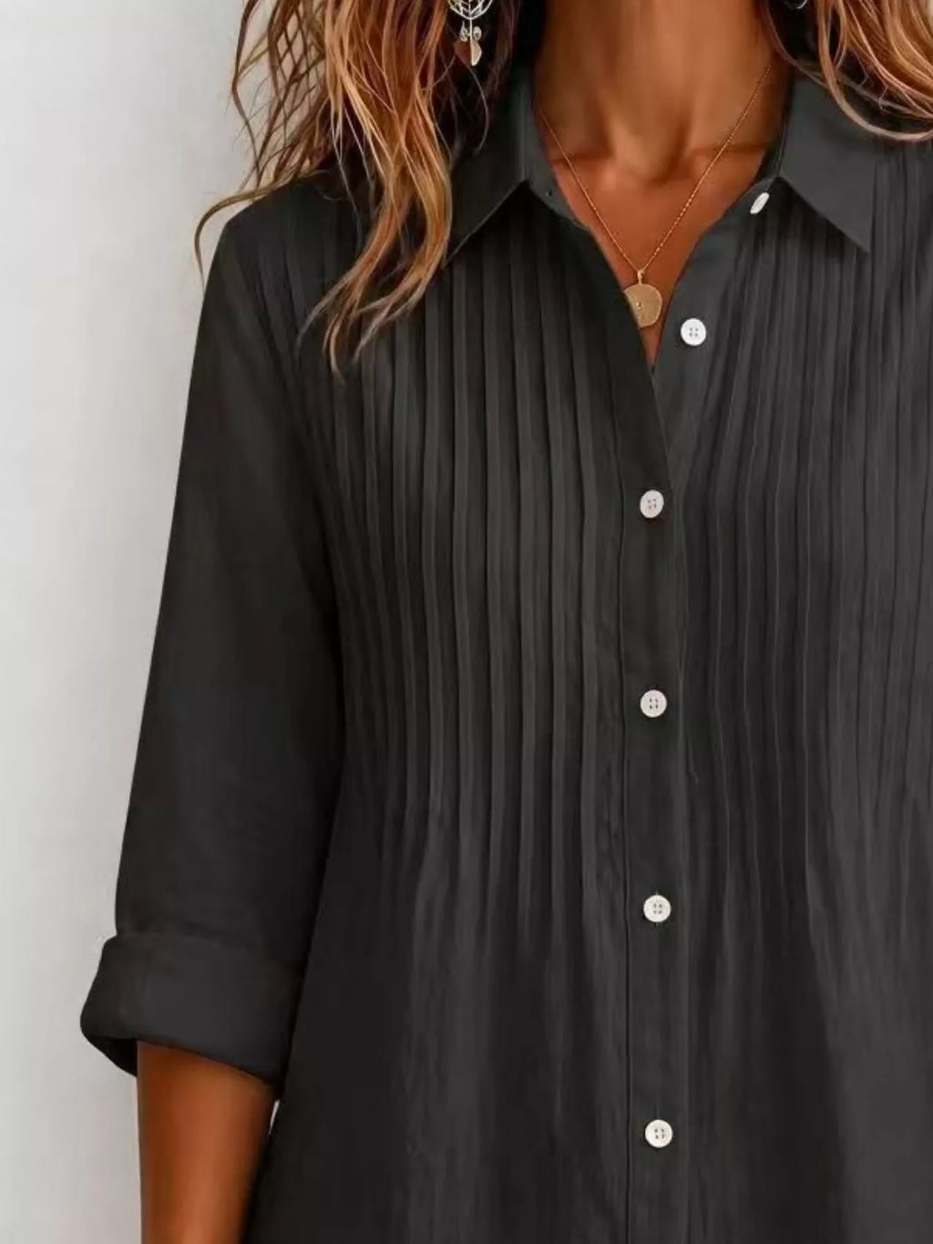 Men's Full Size Button Up Long Sleeve Shirt Plus Size