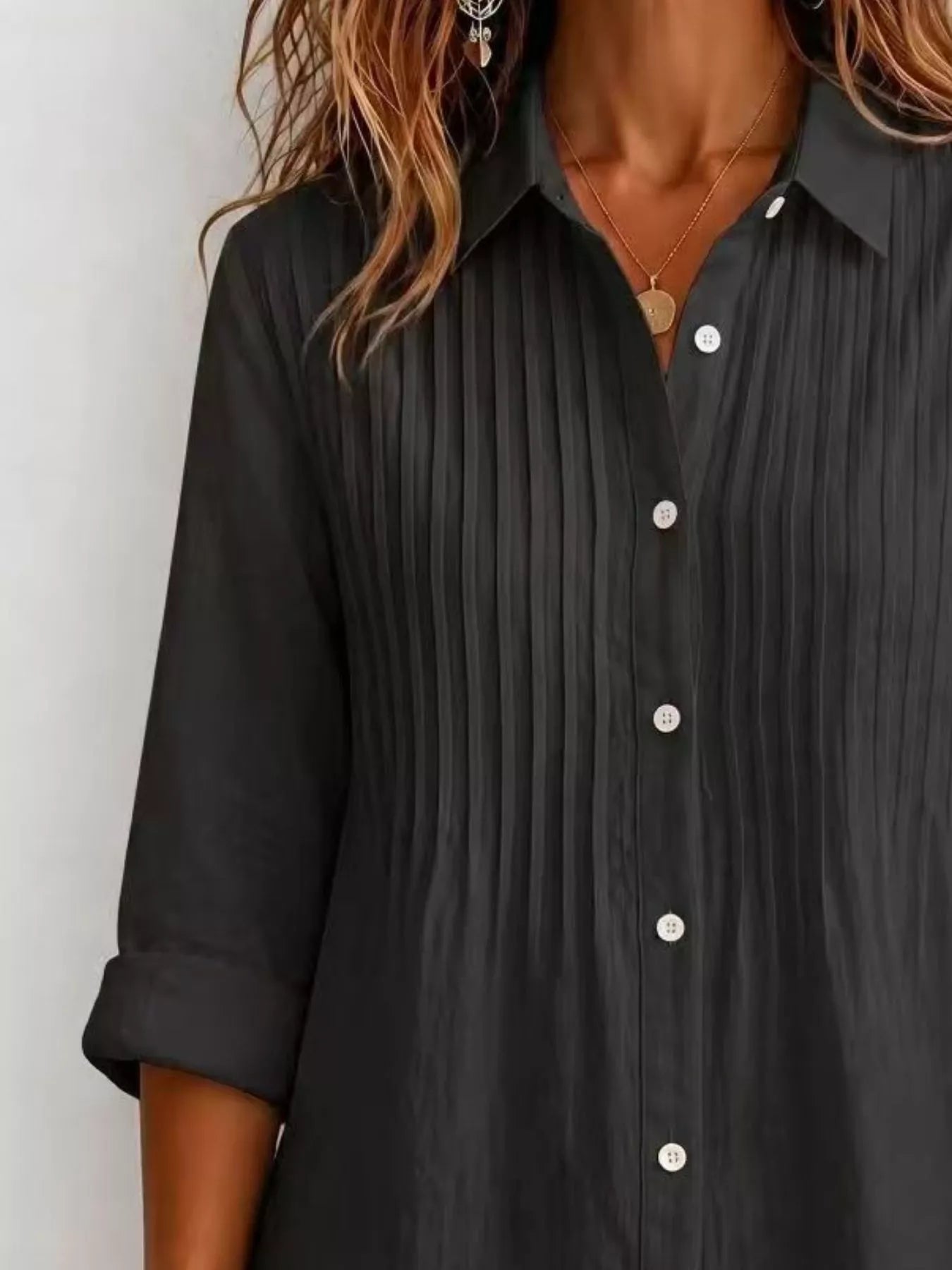Men's Full Size Button Up Long Sleeve Shirt Plus Size
