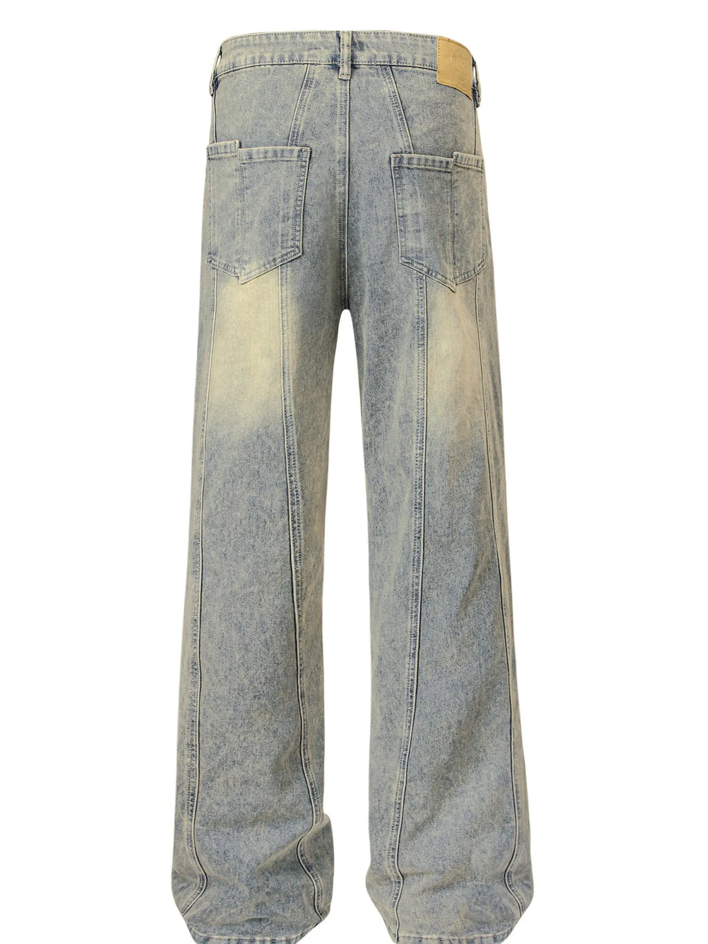 Men's Vintage Washed Wide Leg Jeans
