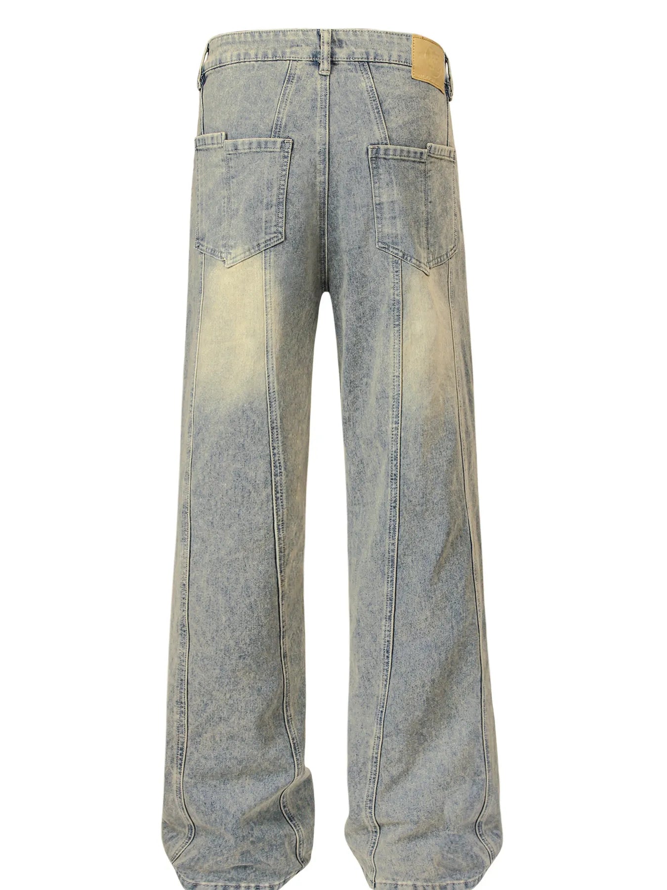 Men's Vintage Washed Wide Leg Jeans