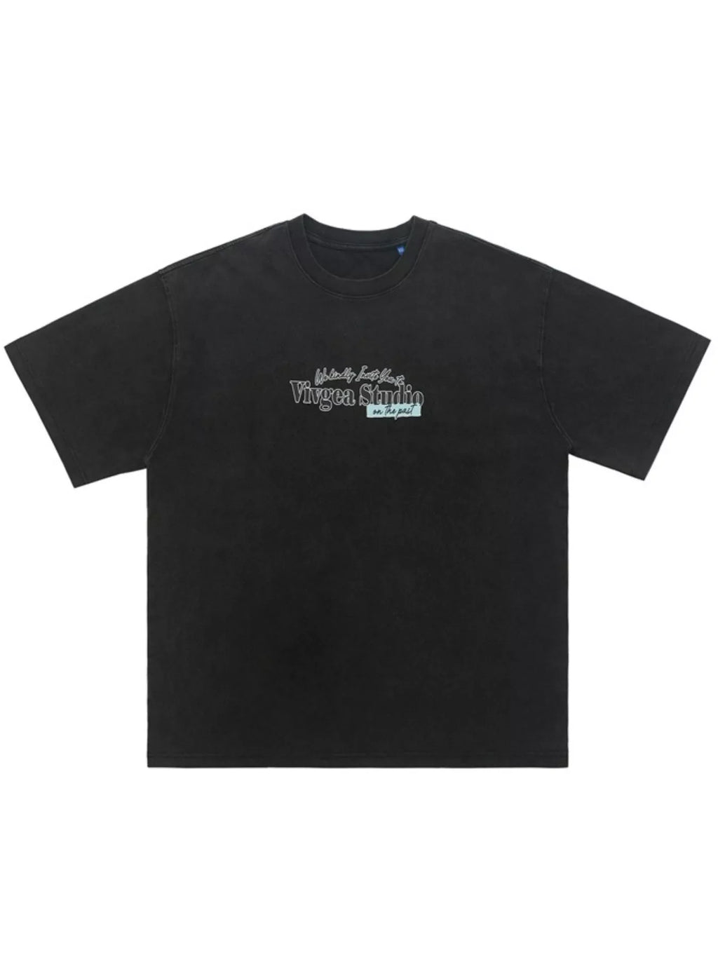 Men's Letter Round Neck Short Sleeve T-Shirt
