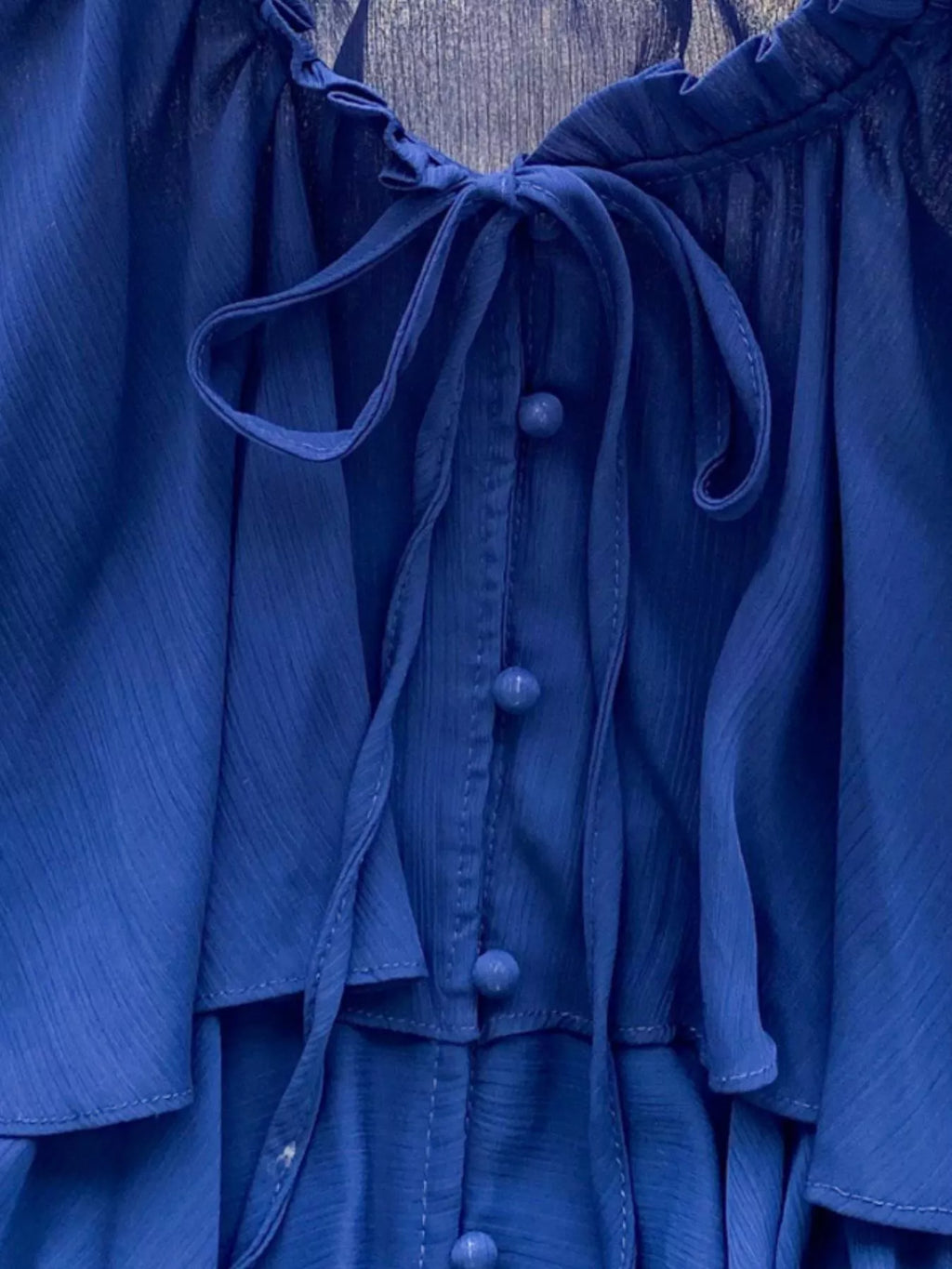 Ruffle Tiered Chiffon Blouse
