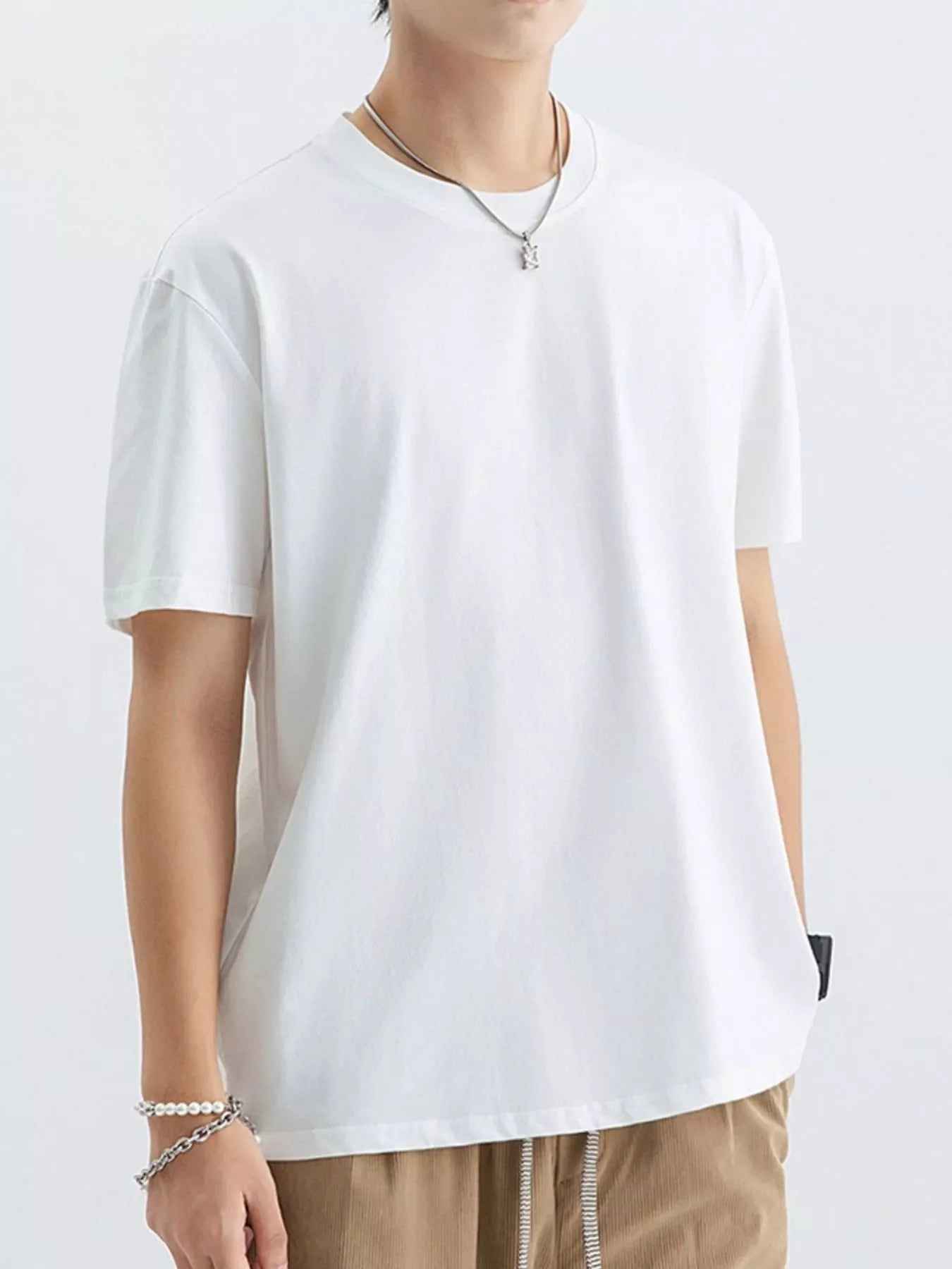 Men's Plus Size Casual Crew Neck T-Shirt