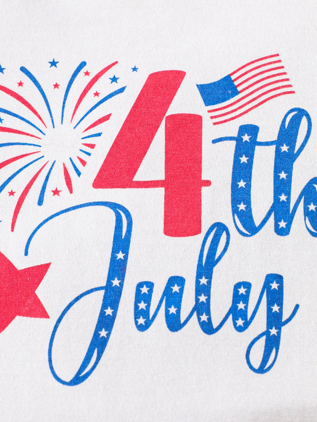 Children's Independence Day Print Outfit Set