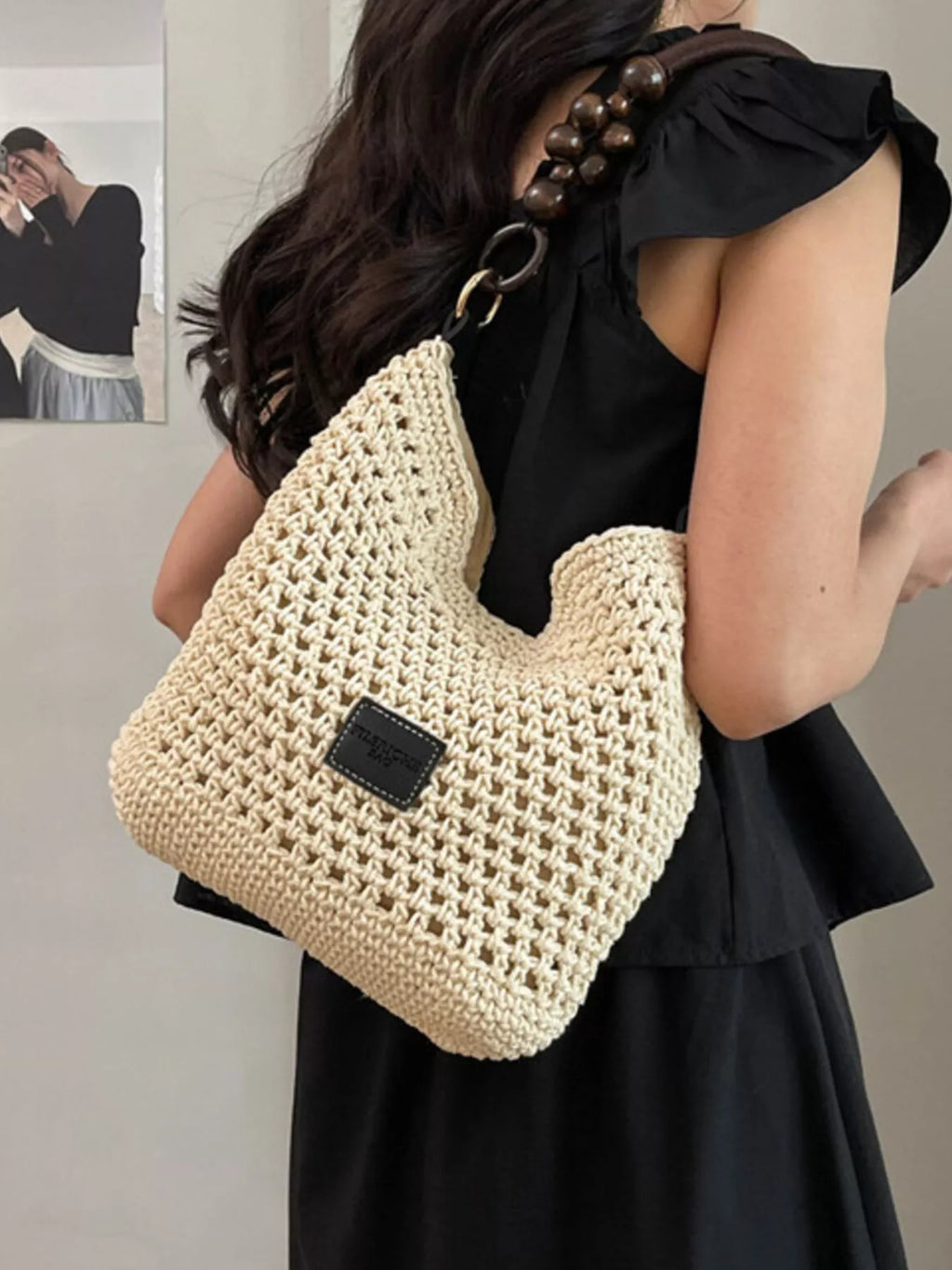 Crochet Knit Crossbody Bag