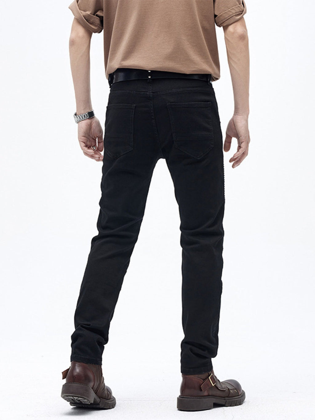 Men's Slim Fit Moto Jeans