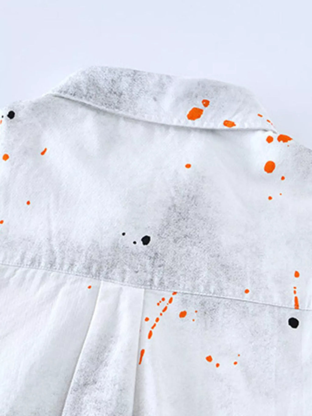 Men's Splatter Print Casual Short Sleeve Shirt