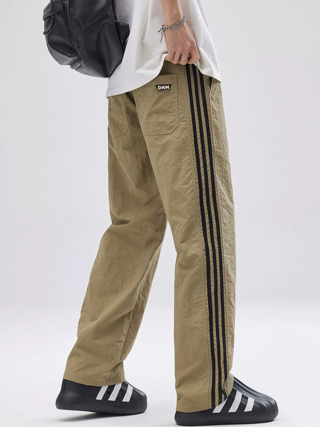 Men's Full Size Side Striped Wide Leg Pants Plus Size