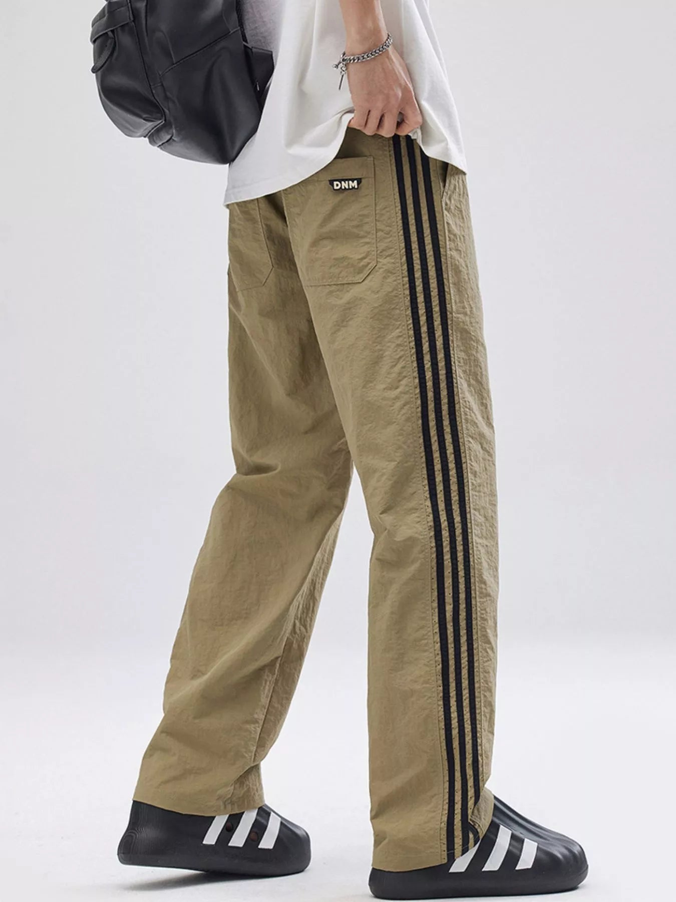 Men's Full Size Side Striped Wide Leg Pants Plus Size