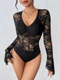 Lace Long Sleeve Bodysuit