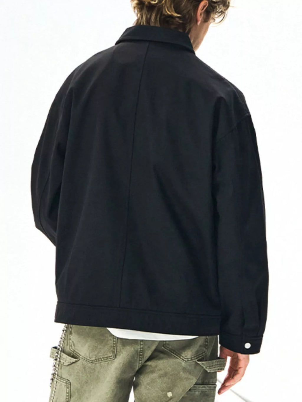 Men's Plus Size Casual Snap Down Jacket