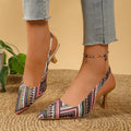Point Toe Slingback Pumps