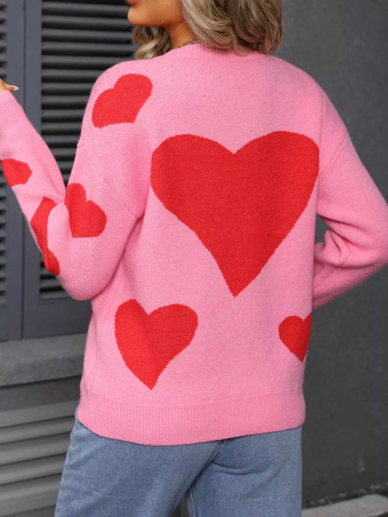 Valentine's Day Heart Crew Neck Sweater