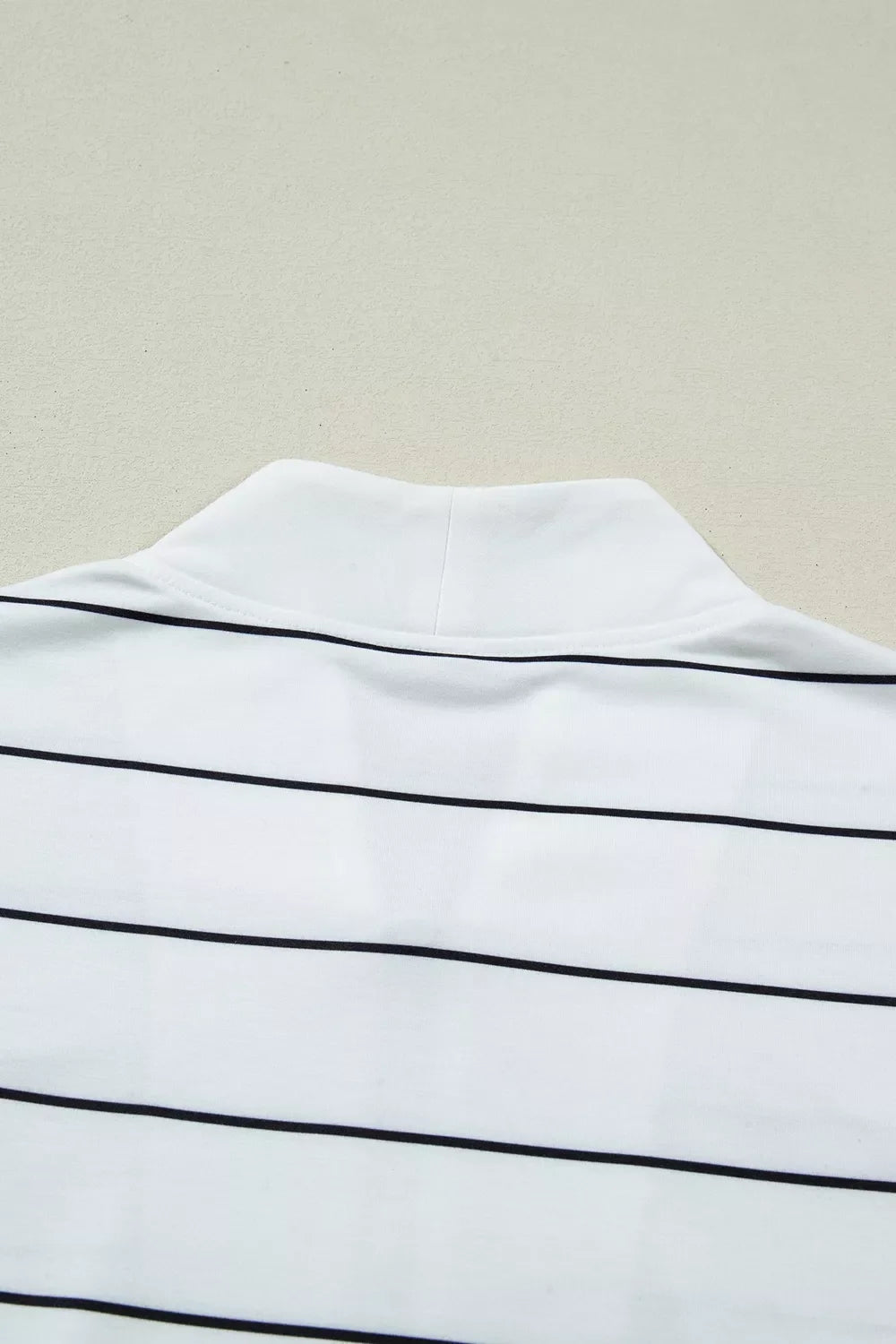 Stripe Color Block Zip V Neck Sleeveless Top