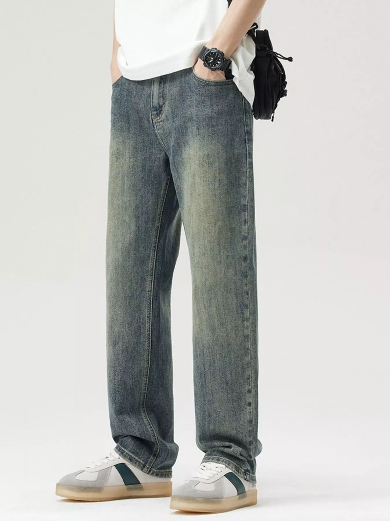 Men's Wide Leg Jeans