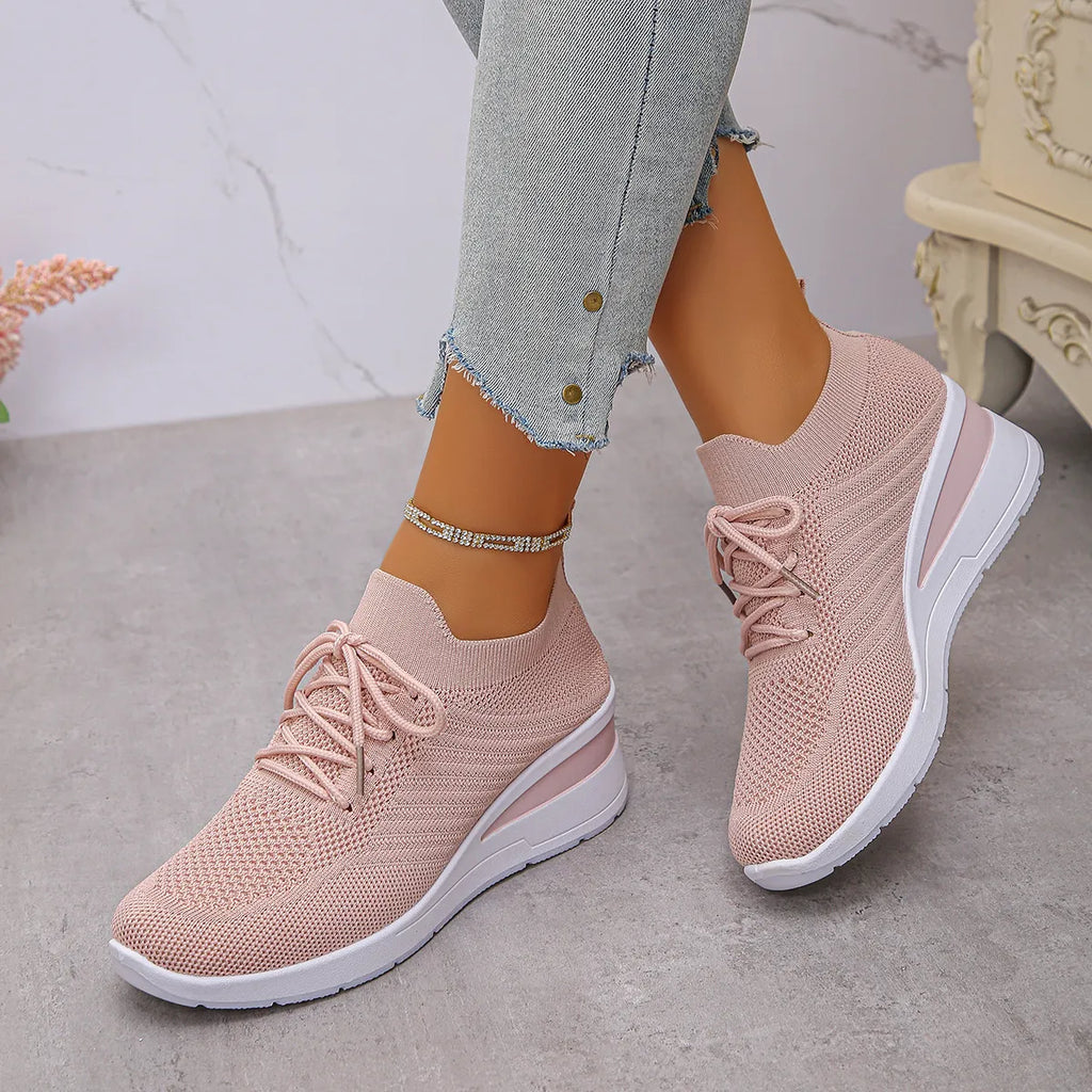 Lace Up Wedge Athletic