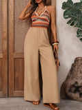 Halter Neck Wide Leg Jumpsuit