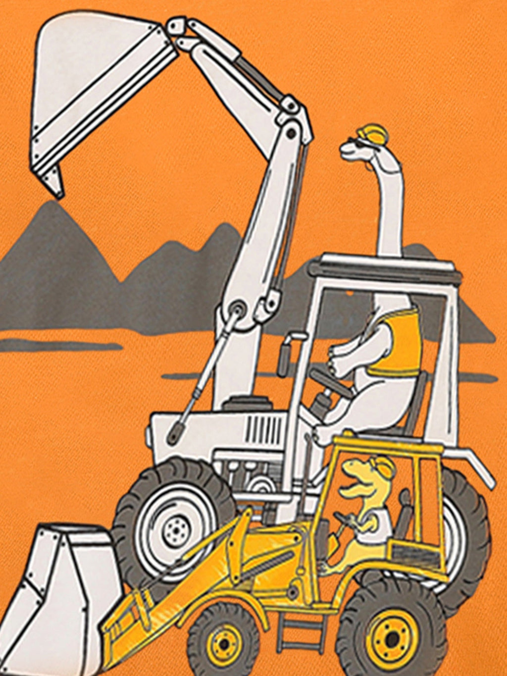 Children's Excavator Graphic Short Sleeve T-Shirt