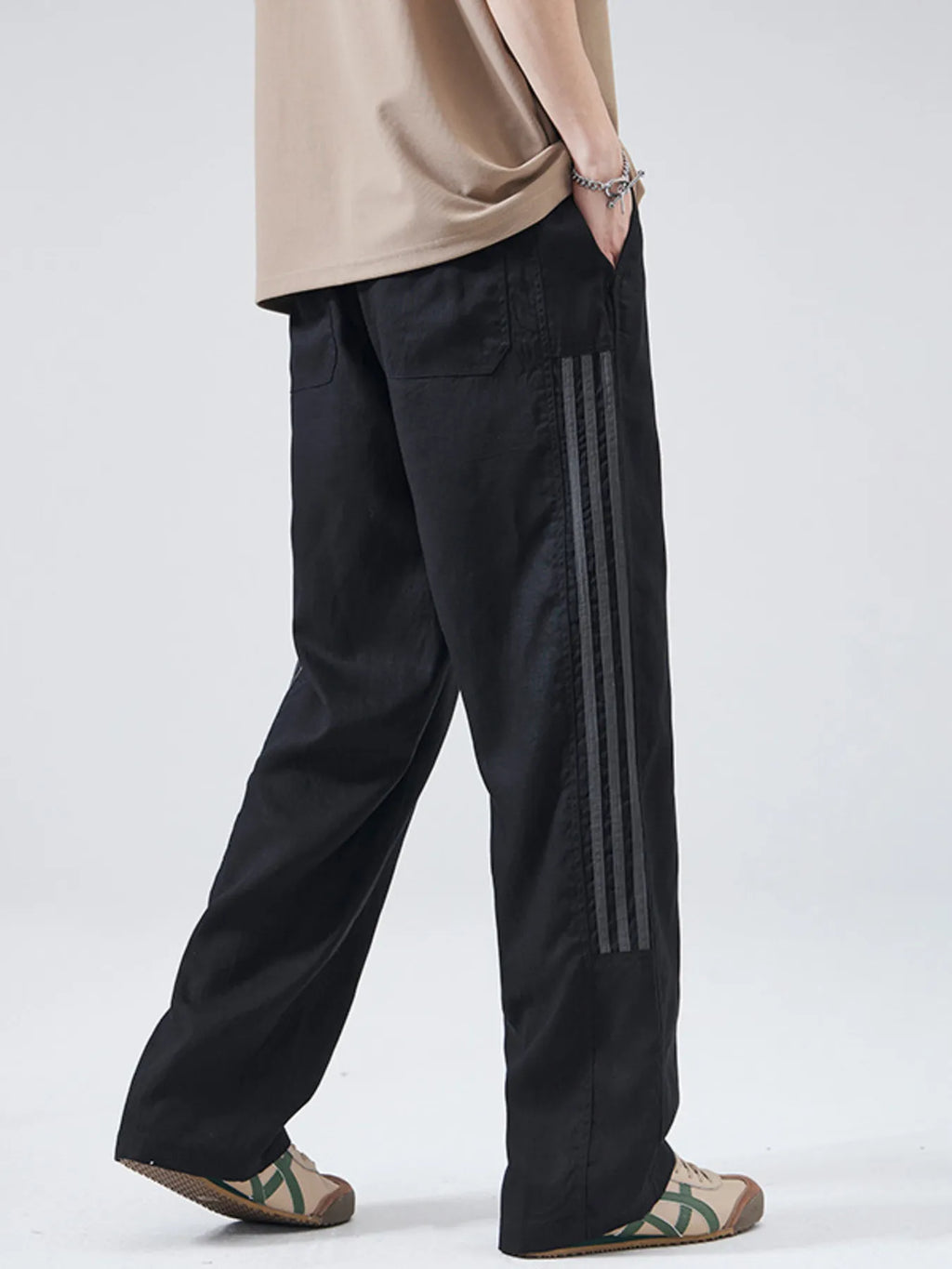 Men's Full Size Casual Loose-Fit Drawstring Pants Plus Size