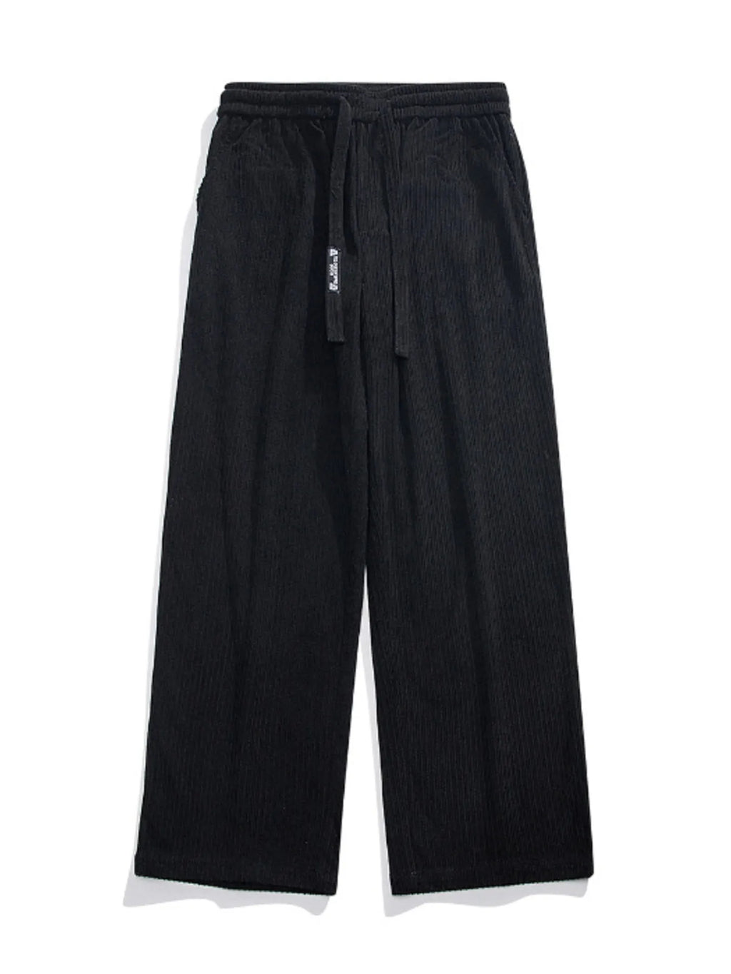 Men's Plus Size Corduroy Wide Leg Drawstring Pants