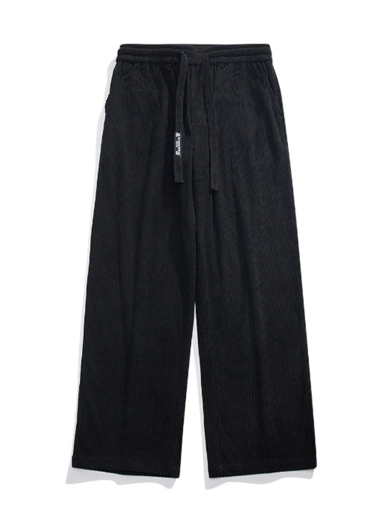 Men's Plus Size Corduroy Wide Leg Drawstring Pants