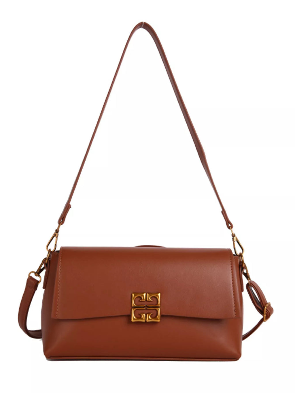 Leather Flap Crossbody Bag