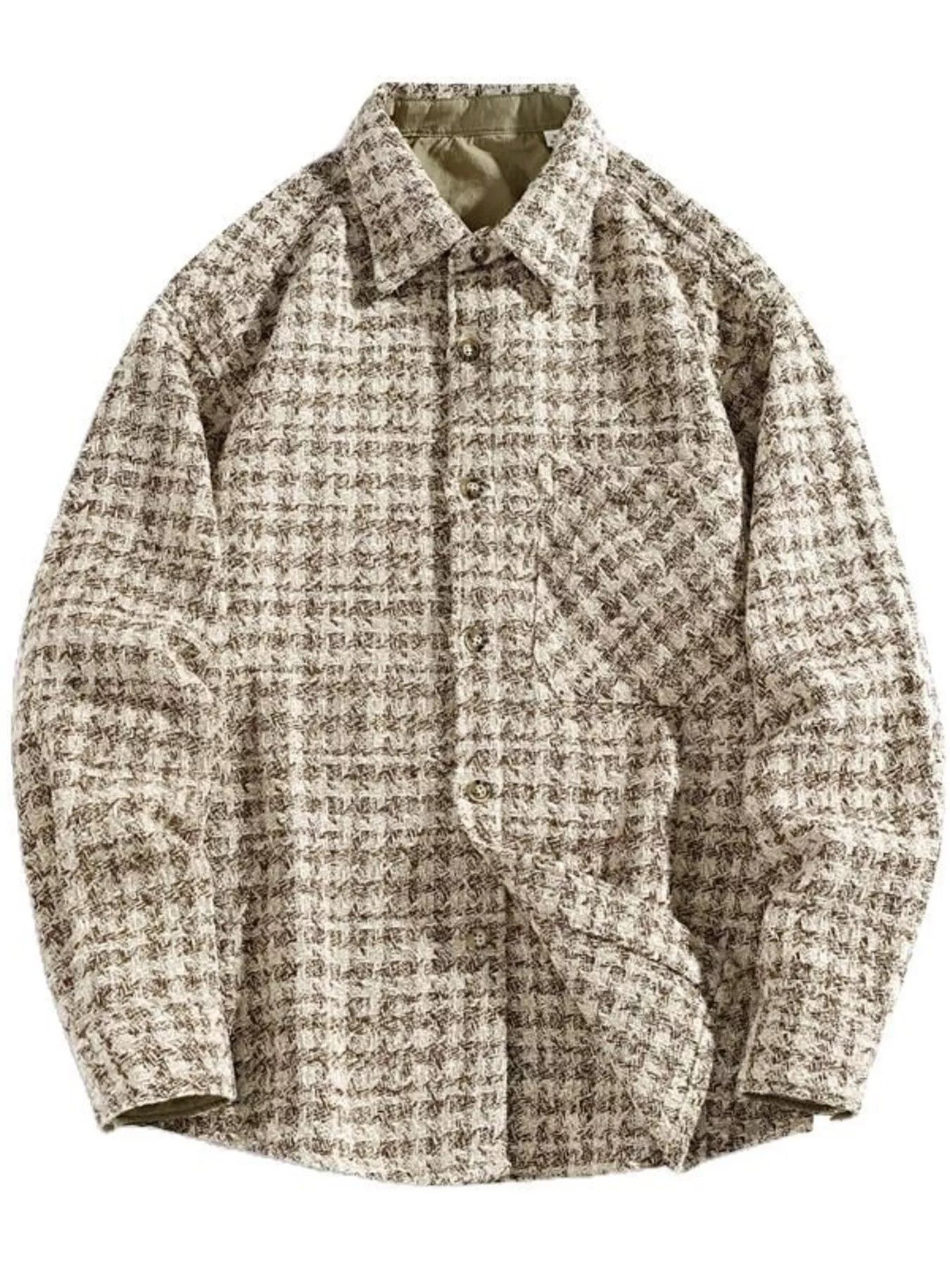 Men's Plus Size Button Up Shirt with Chest Pocket