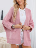Chunky Knit Open Front Cardigan