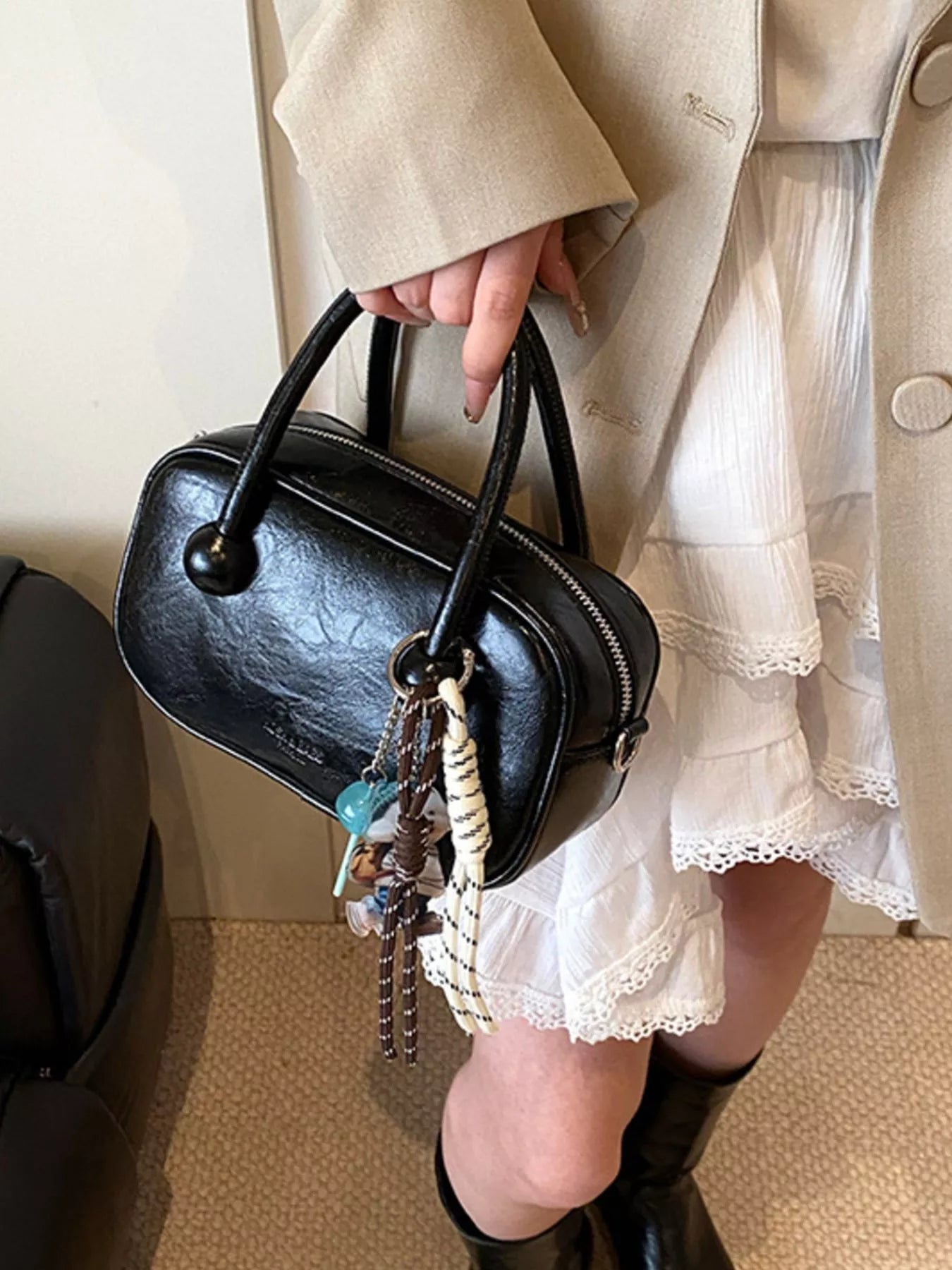 Top Handle Crossbody Bag