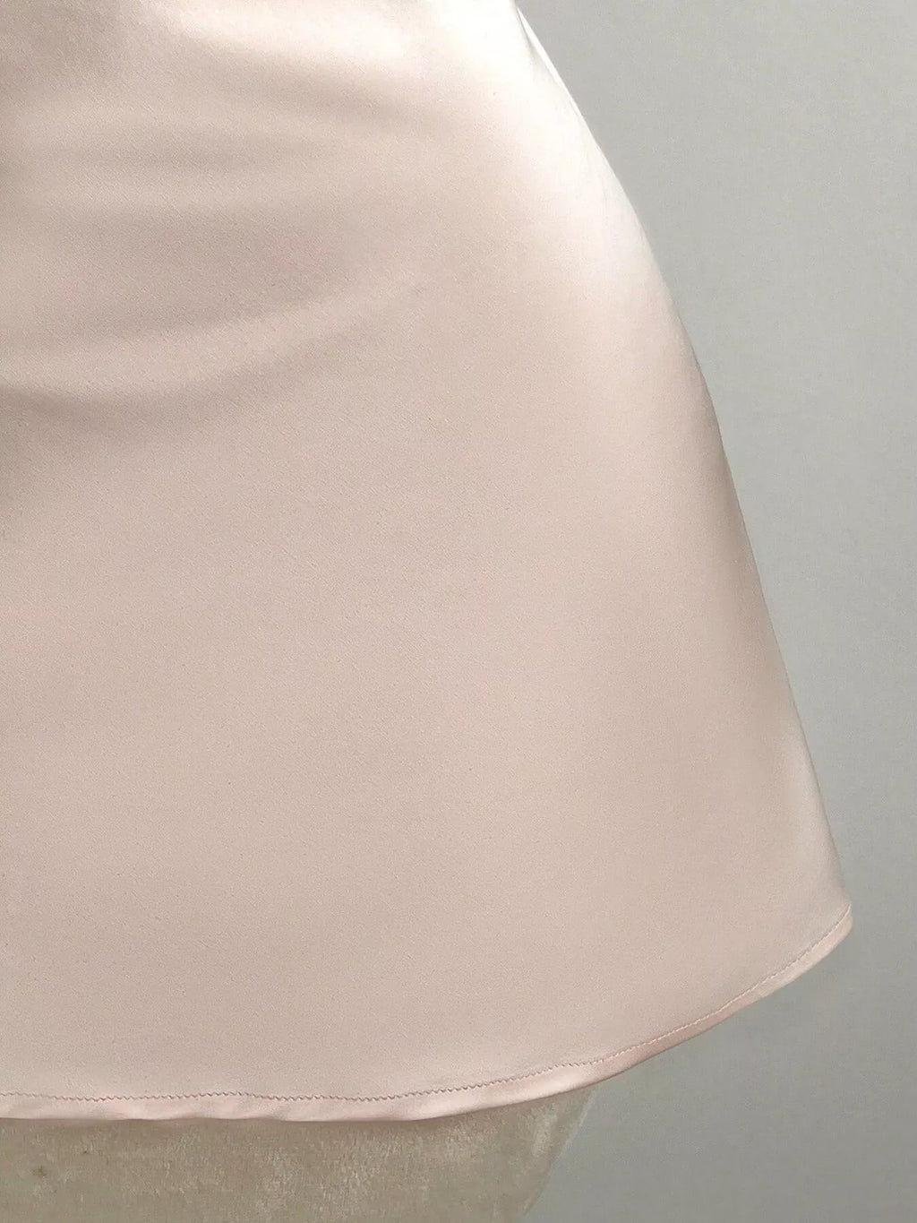 Satin Backless Halter Neck Dress