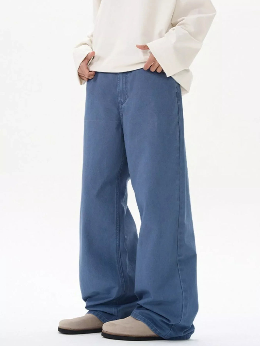 Men's Full Size Wide Leg Jeans Plus Size
