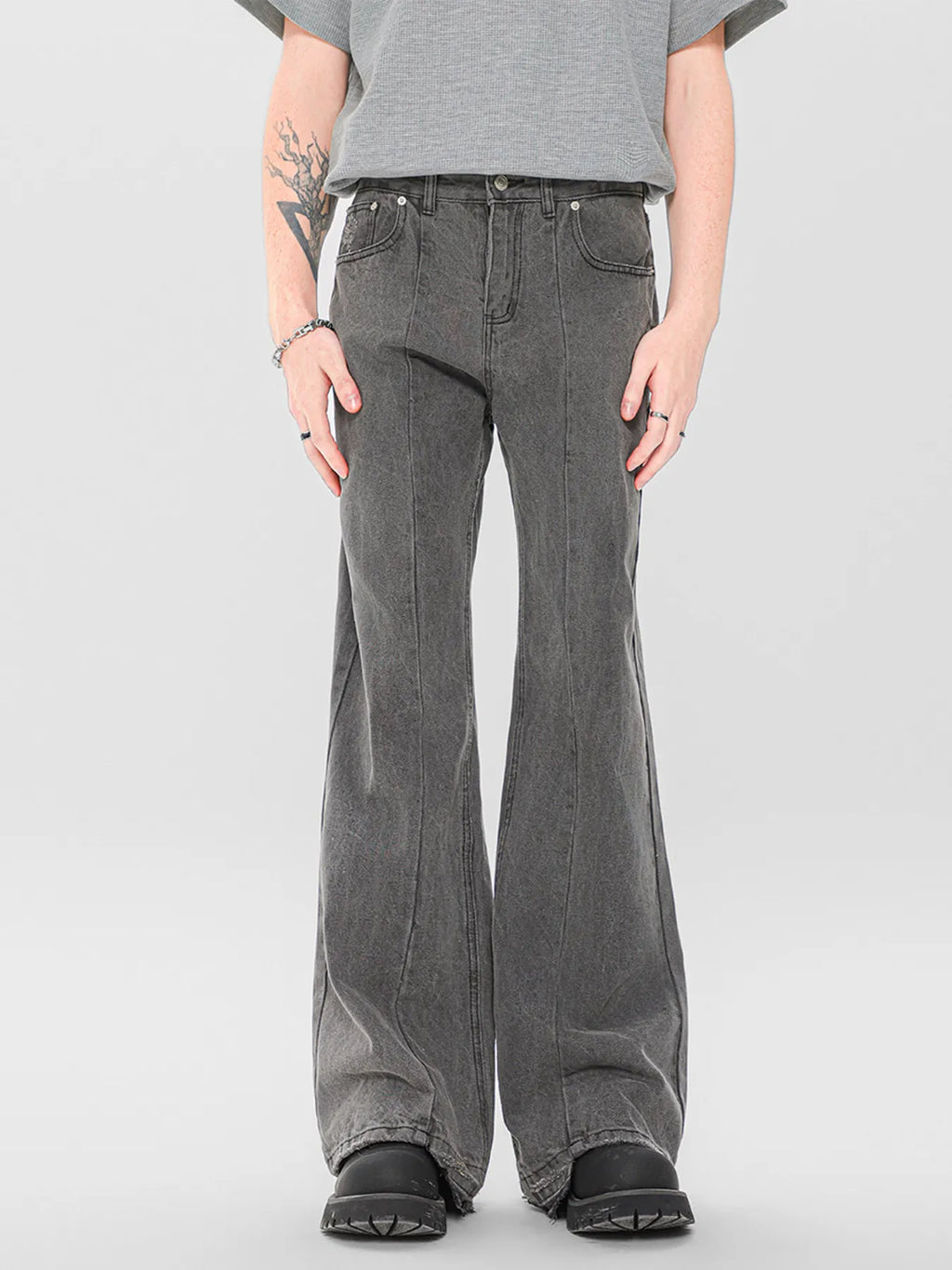 Men's High-Waisted Flare Jeans