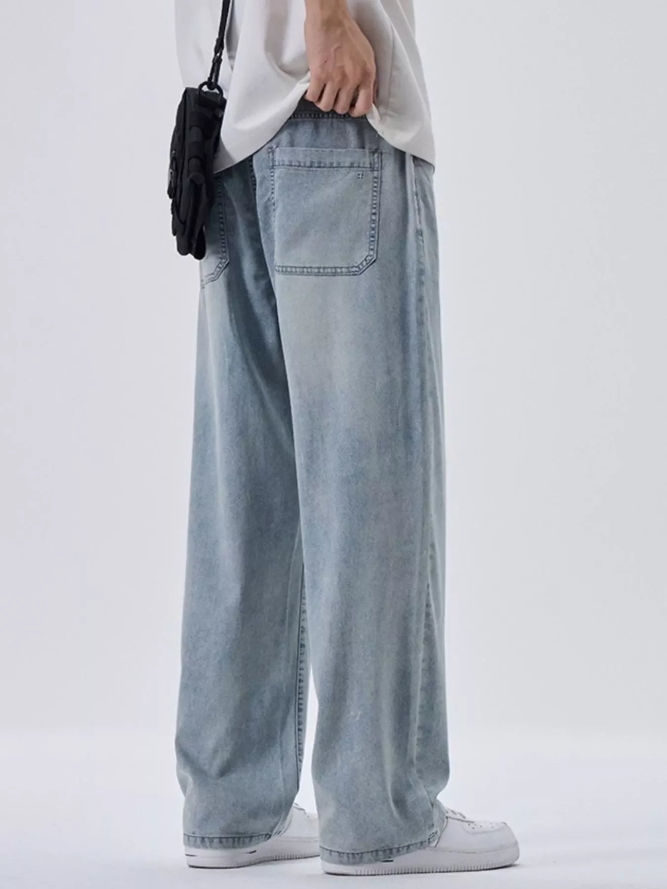 Men's Plus Size Wide Leg Jeans