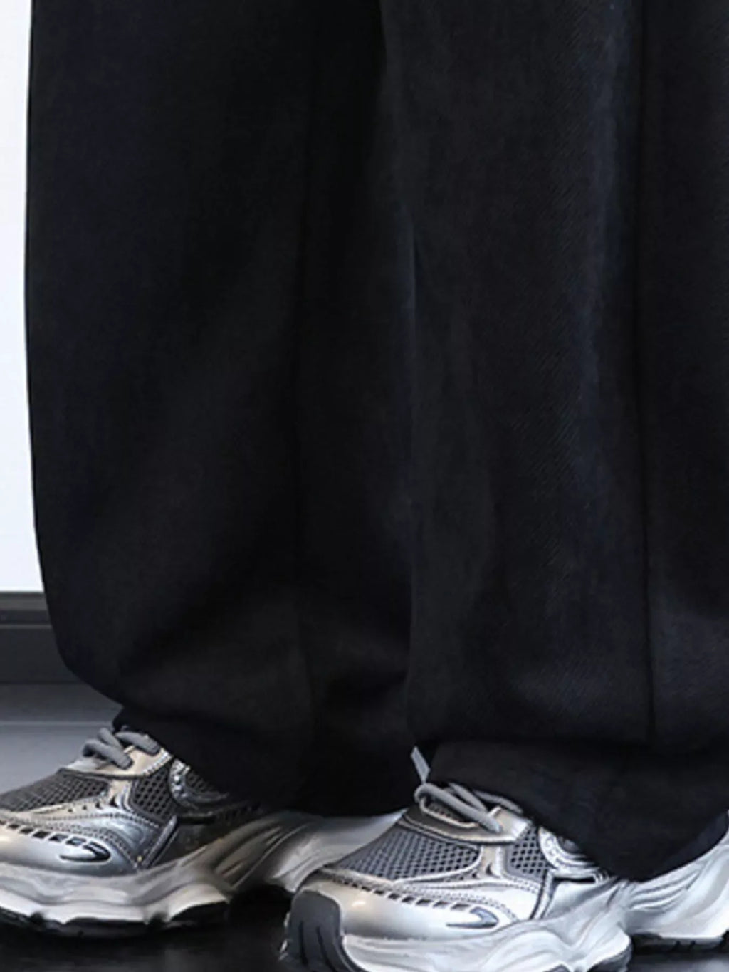 Men's Plus Size Wide-Leg Pants
