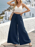 Wide Leg Drawstring Pants