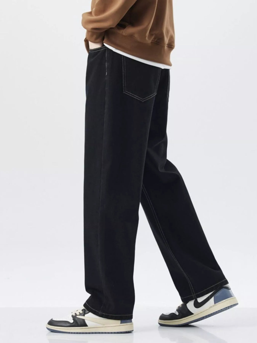 Men's Plus Size Wide Leg Jeans