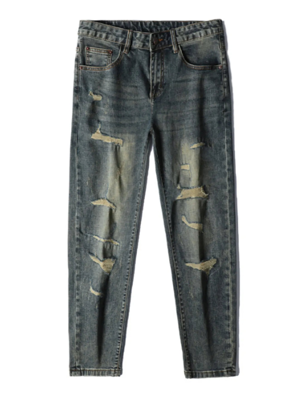 Men's Distressed Slim Fit Jeans
