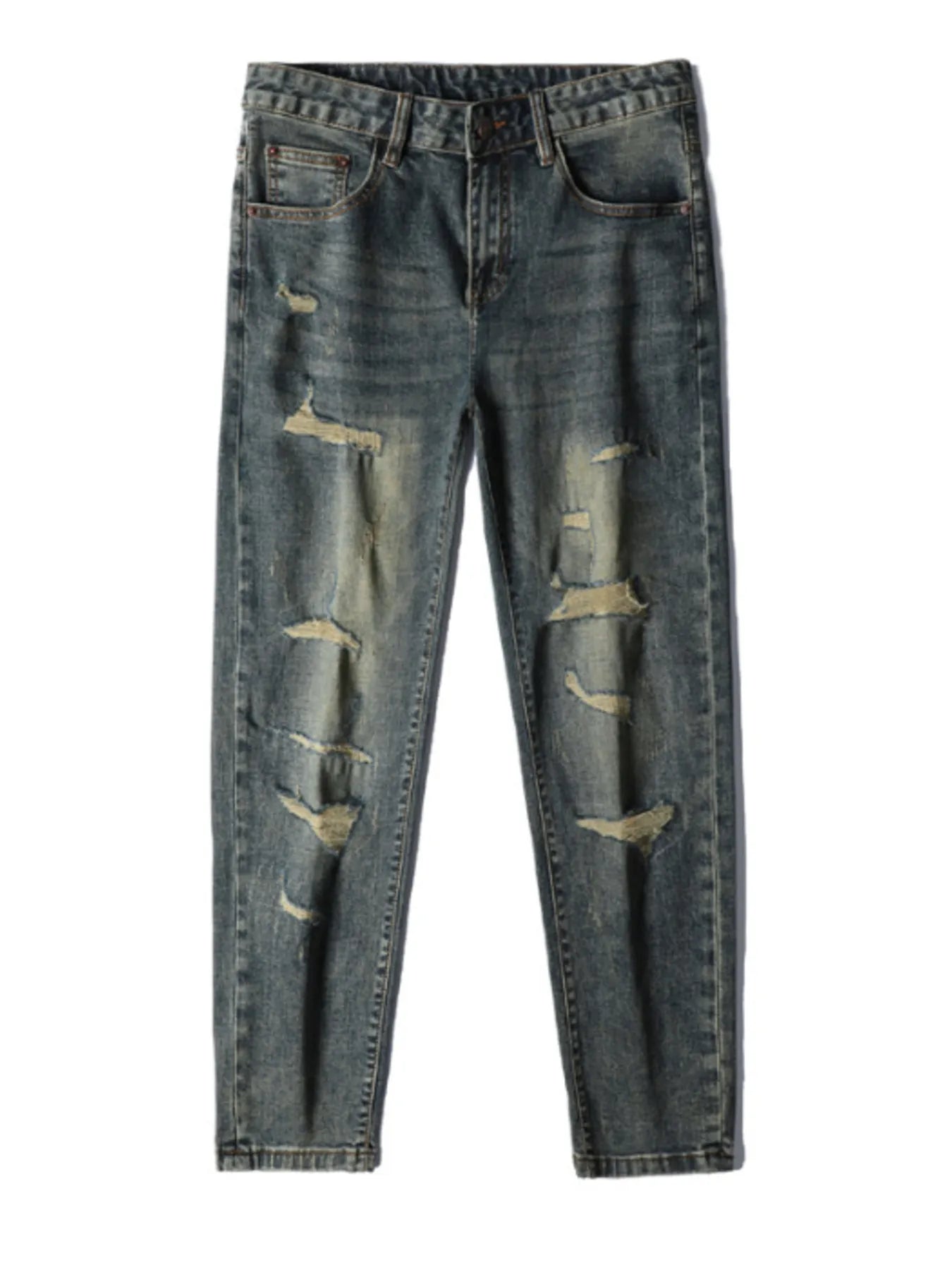 Men's Distressed Slim Fit Jeans