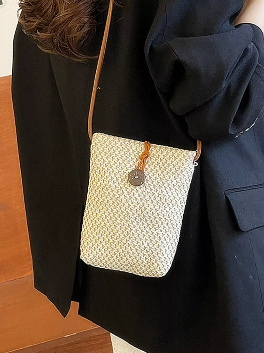 Straw Woven Crossbody Bag