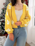 Floral Open Front Cardigan