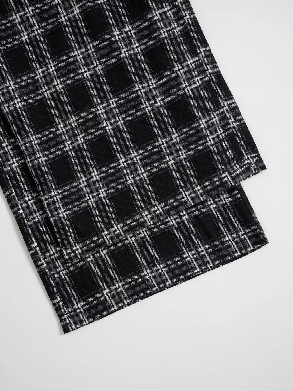 Relaxed Fit Plaid Pants