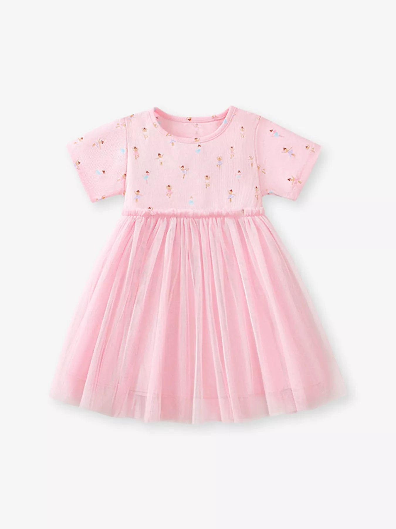 Children's Short Sleeve Tulle Dress